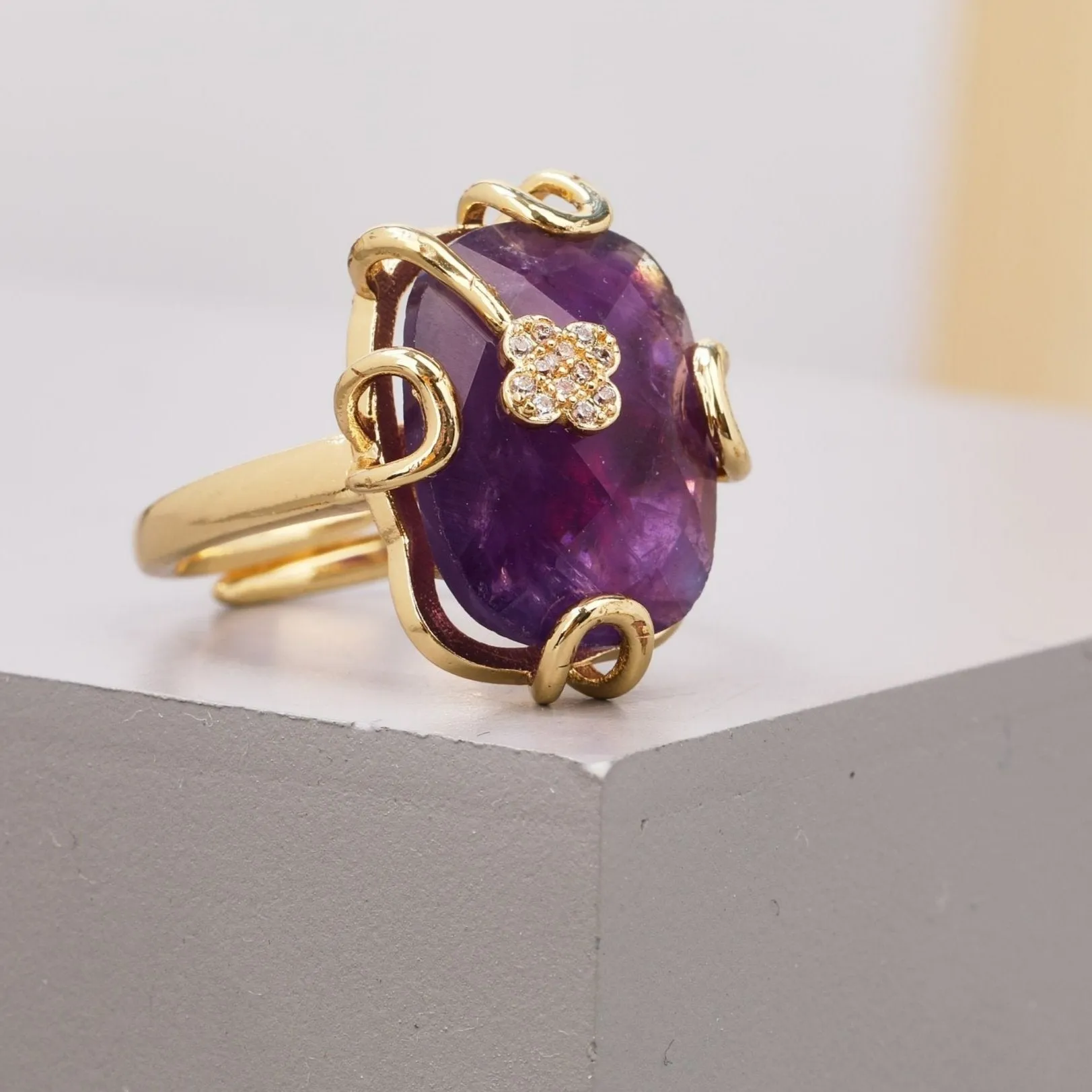 Natural Gemstone Ring