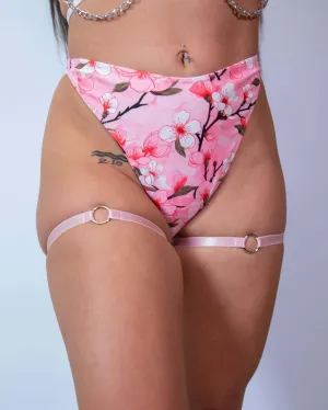 O-Ring Leg Garter Set - Light Pink