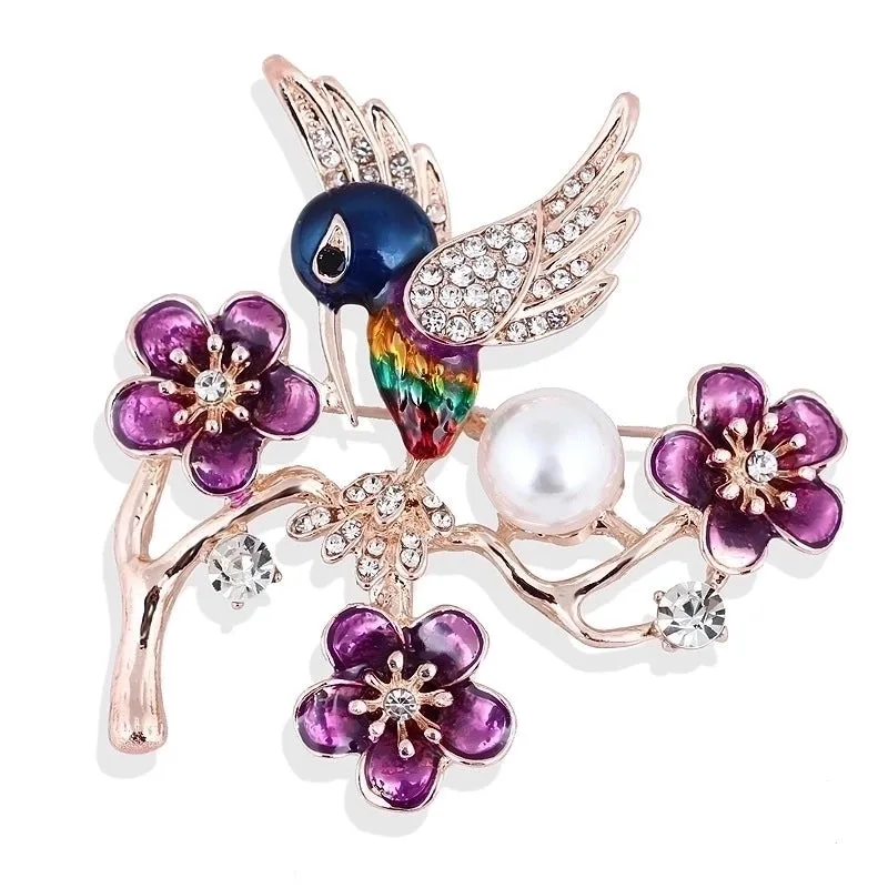 Original Design Pin Animal Alloy Gold Plated Silver Plated Rhinestones Kid'S Brooches