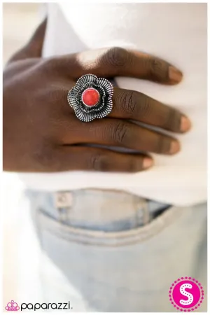 Paparazzi Ring ~ Mojave Poppy - Red