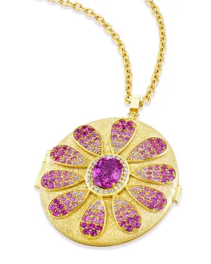 Pink Sapphire Marvel Locket Pendant