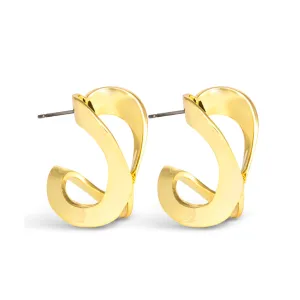 Polished Folded Hoops