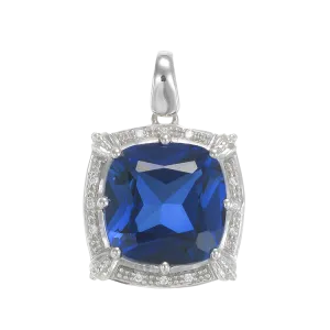 Sparkling Vintage Inspired Sapphire Pendant