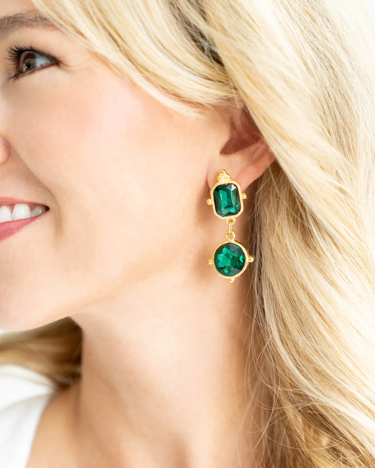 Susan Shaw Cosmopolitan Earrings - Evergreen