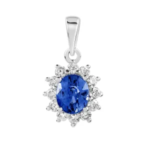 TAKA Jewellery Spectra Blue Sapphire Diamond Pendant 18K Gold