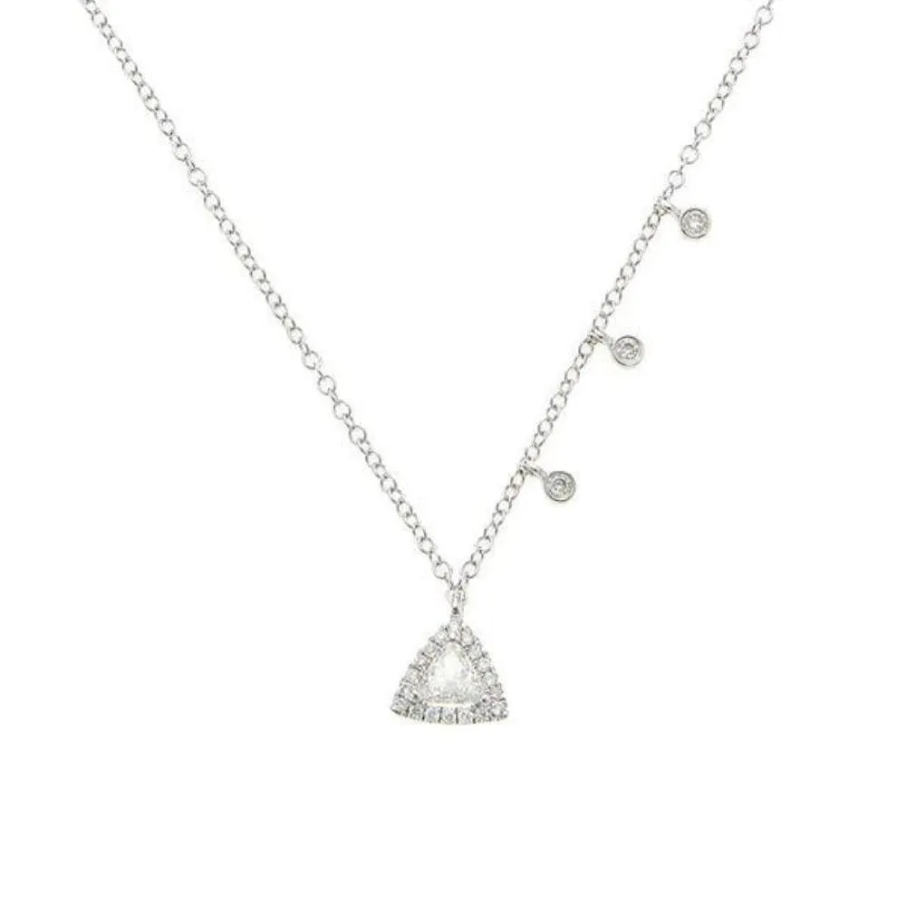 Triangle Trillian White Gold Necklace