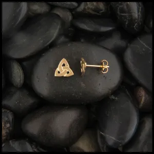 Trinity Knot Earrings in Gold