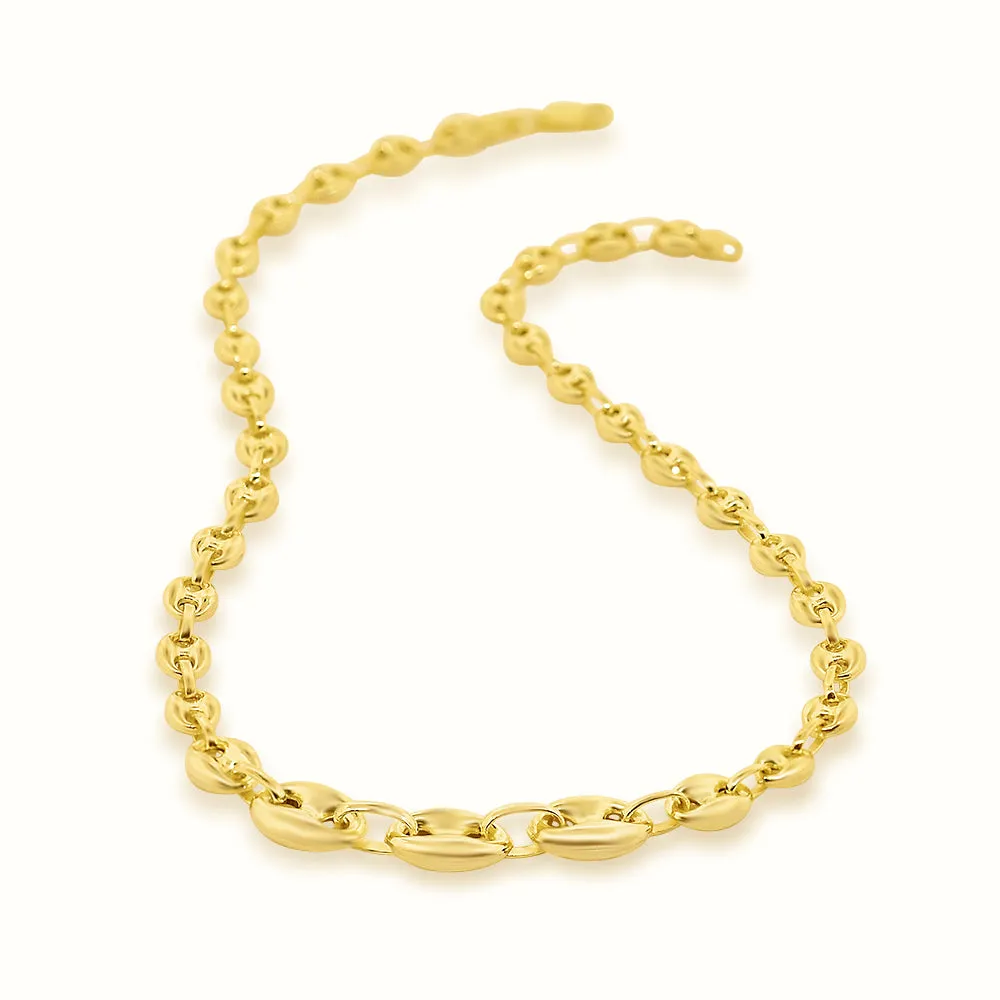 Women's Vermeil Tapered Puff Chain